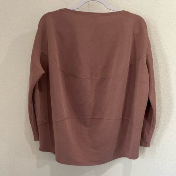 Lululemon Neutral Oversized Soft Top Athleisure Weekend Yoga Lounge Breathable - Picture 6 of 7